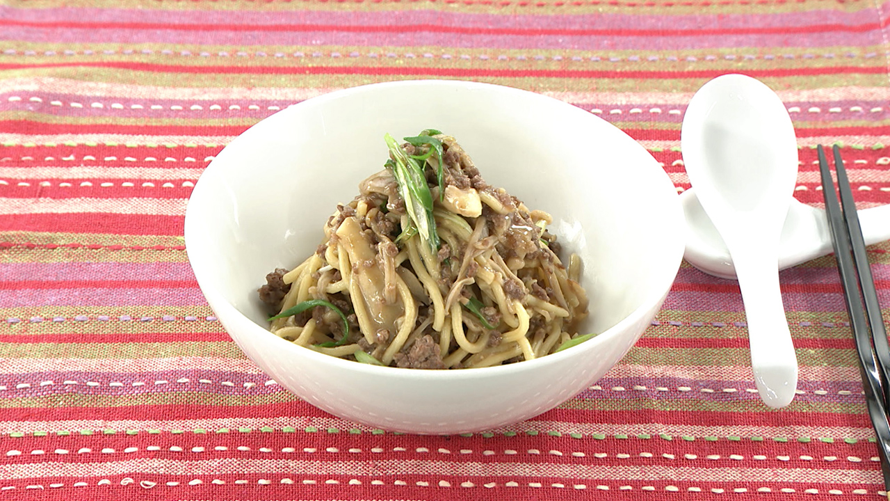 きのこの煮込み麺