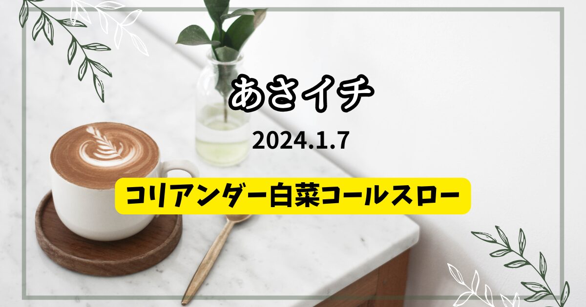 コリアンダー白菜コールスロー