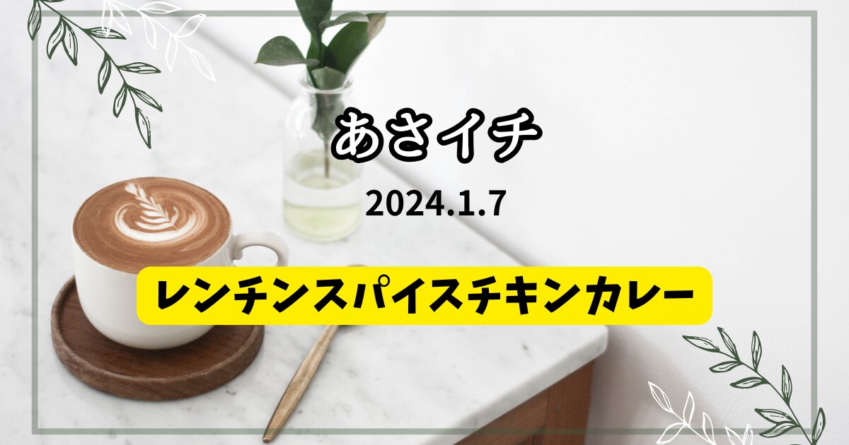 レンチンスパイスチキンカレー